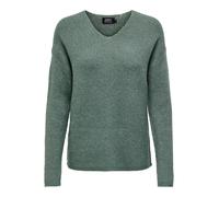 ONLY Onlcamilla Col V L/S Pull Knt Noos Femme Sweater, Laurel Wreath/Detail:melange, S