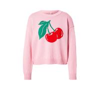 ONLY Pull-over 'ONLElise' vert / rose / rouge, Taille L