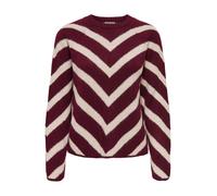 ONLY Pull-over 'ONLELIZA' crème / lie de vin, Taille S