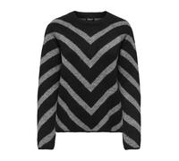 ONLY Pull-over 'ONLELIZA' gris / noir, Taille M
