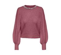 ONLY Pull-over 'ONLELSA' magenta / argent, Taille S