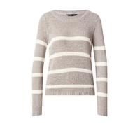 ONLY Pull-over 'ONLGeena' taupe / blanc, Taille S