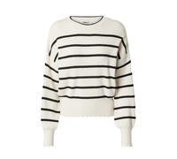 ONLY Pull-over 'ONLIBI' beige clair / noir, Taille S