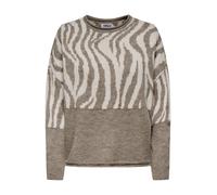 ONLY Pull-over 'ONLJADE' kaki / blanc, Taille XL