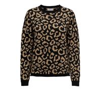 ONLY Pull-over 'ONLJade' noisette / noir, Taille XS