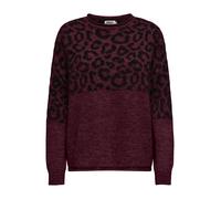 ONLY Pull-over 'ONLJADE' rouge / noir, Taille M