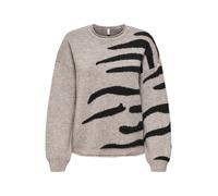 ONLY Pull-over 'ONLJADE' taupe / noir, Taille L
