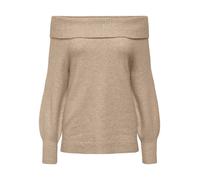 ONLY Pull-over 'ONLJeanett' beige foncé, Taille S