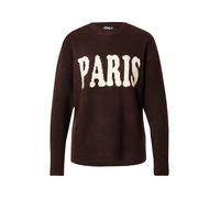 ONLY Pull-over 'ONLJERICO' beige / brun foncé, Taille L