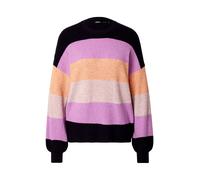 ONLY Pull-over 'ONLJETTE' bleu foncé / greige / orchidée / orange, Taille M