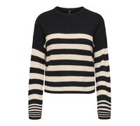 ONLY Pull-over 'ONLKatia' beige clair / noir, Taille L