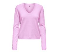 ONLY Onlloyal Life Ls Pull col en V KNT Nca, Rose Super, XL