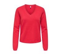 Only Pull col V Loyal Femme Rouge XS