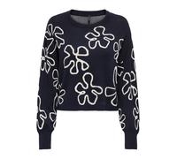 ONLY Pull-over 'ONLMONTANA' bleu marine / blanc, Taille XS