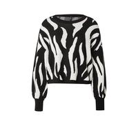 ONLY Pull-over 'ONLMontana' noir / blanc, Taille XL