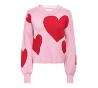 ONLY Pull-over 'ONLMONTANA' rose clair / rouge feu, Taille XL