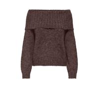 ONLY Pull-over 'ONLSHINE' brun foncé, Taille L