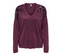 ONLY Pull-over 'ONLSTARRY' mûre, Taille S