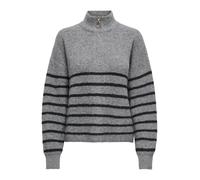 ONLY Pull-over 'ONLTokyo' gris chiné / noir, Taille L