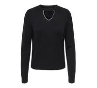 ONLY Pull-over 'ONLVENICE' noir / argent, Taille L