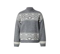 ONLY Pull-over 'ONLVICTORIA' gris chiné / blanc, Taille XXL