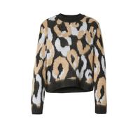 ONLY Pull-over 'ONLWild' noisette / noir / blanc, Taille XL