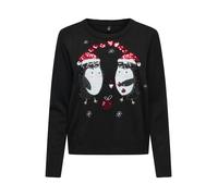 ONLY Pull-over 'ONLXMAS SHINE' rouge foncé / noir / blanc, Taille XS