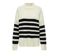 ONLY Pull-over 'SAGA' noir / blanc, Taille XS