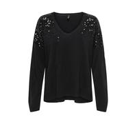 ONLY Pull Hiver Starry Black Black Sequins S