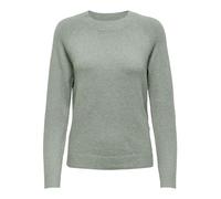 ONLY ONLRICA Life L/S Pullover KNT Noos Cardigan, Vert Chinois/Détail : Mélange de Blanc, M Femme