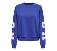Only Pull pour femme 15356793 Surf The Web Birch Houston bleu roi/blanc Taille M