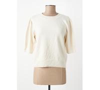 ONLY Pull femme Onlrica Life – manches 2/4 – crème/mélange – Taille XL