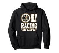 Only Racing is Life Pilote de Course pour Les Fans de Sport Automobile Sweat à Capuche