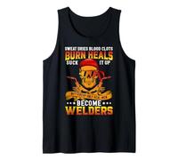 Only Real Men Become Welders Funny Welder Welding Débardeur