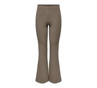 ONLY Rib Flared Pants Onlfever Pantalon évasé côtelé JRS Noos, fossile, S x 32L Femmes