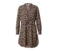 ONLY ONLCORY Mini Chemisier, Robe Tunique à Manches Longues, Longueur Cuisse, imprimé à Motifs, avec Boutons, Noir/Motif cora, S