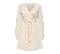 ONLY Robe-chemise 'ONLEnore' moka / blanc cassé, Taille 42