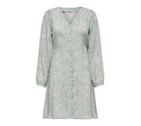 ONLY Robe-chemise 'ONLEVIDA' gris / menthe / blanc, Taille 34