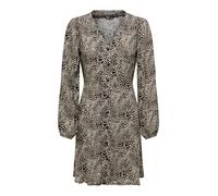 ONLY Robe-chemise 'ONLEVIDA' pierre / noir, Taille 46
