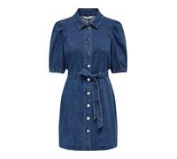 ONLY Onlvibbe SS Belt DNM Dress MBD Noos Robe en Jean pour Femme, Denim Bleu médium, S