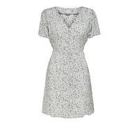 ONLY Robe Courte Onlevida pour Femme, Gris Brume/Ciel : Fleur, XS