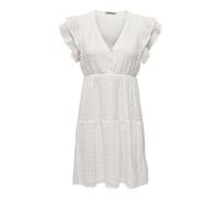 Only Robe Courte Onlhelena pour Femme, Blanc., XL