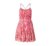 ONLY Robe d’été 'ONLASTA' orange / fuchsia / rouge sang / blanc, Taille 40