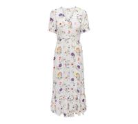 ONLY Robe d’été 'ONLCHIANTI' jaune / vert / rose / blanc cassé, Taille 38