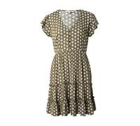 ONLY Robe d’été 'ONLClaudette' crème / kaki, Taille 40