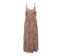 ONLY Robe d’été 'ONLMatea' beige / caramel / lie de vin, Taille 34