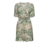 ONLY Robe d’été 'ONLPalina' beige / beige clair / vert, Taille 32