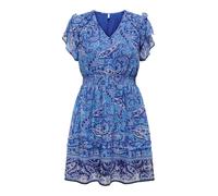 ONLY Robe d’été 'ONLValentina' bleu marine / bleu ciel / bleu foncé, Taille 34