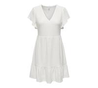 ONLY Robe Femme col en V, Cloud Dancer, L