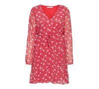 ONLY Robe 'HANNA' jaune / gris clair / rouge / noir, Taille 34